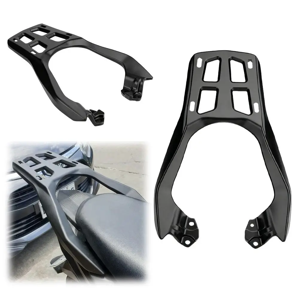 Durable Motorcycle Top Box Bracket Aluminum Black Luggage Rack Heavy Duty Easy to Install Rear Boot Roof for MIO i125