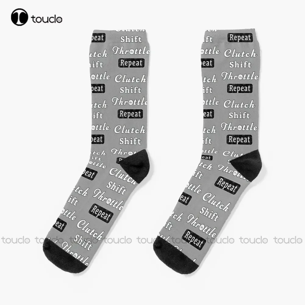 Clutch Shift Throttle Muscle Car Race Mechanic Men. Socks Softball Socks Women Personalized Custom Unisex Adult Teen Youth Socks