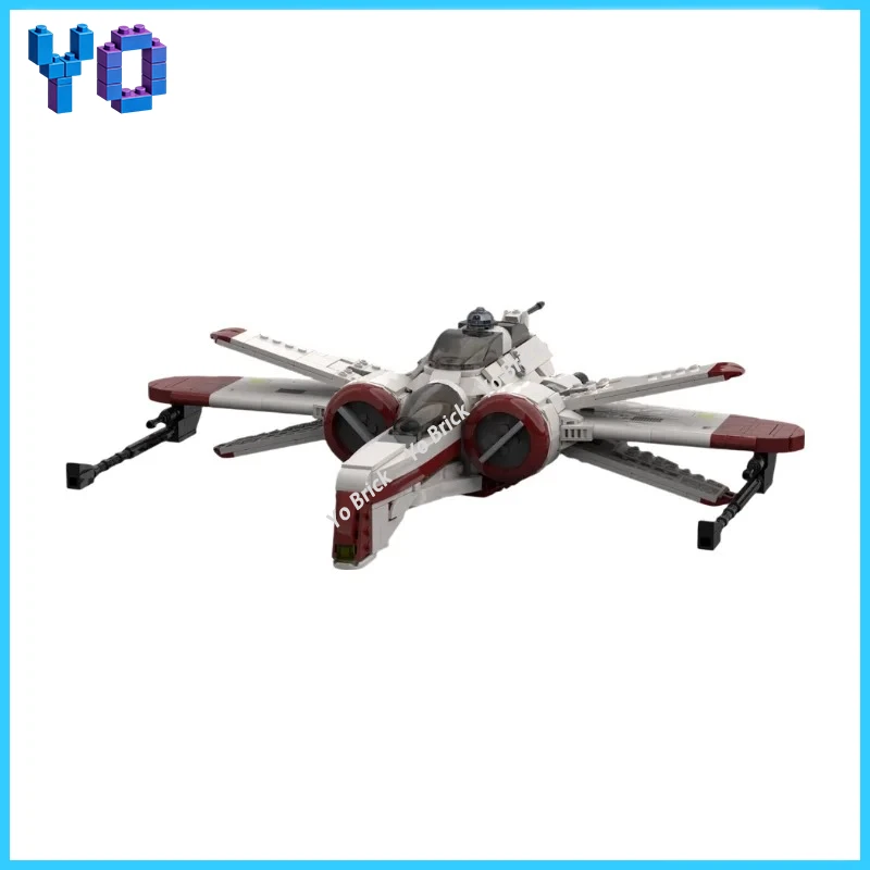

ARC-170 MOC Building Blocks Sci-Fi Space Starfighter Model Assembly Bricks Kit Collection Display Gift