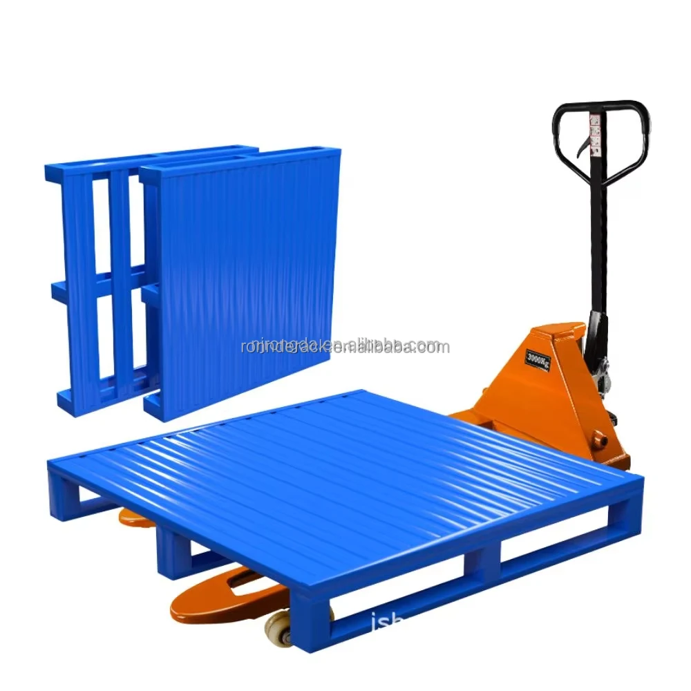 

Тяжелый стальной поддон для складского хранения вилочных погрузчиков, грузоподъемность 2000 кг