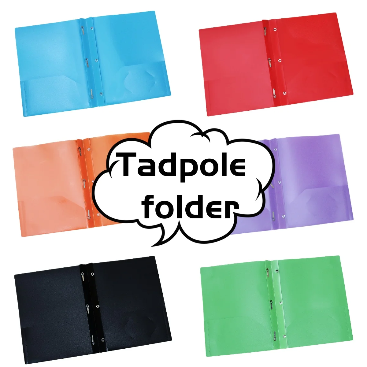 

10-Piece Set of A4 Test Paper Report Folders, Thickened Ppt Contract Document Transparent Storage Office Organization Tool