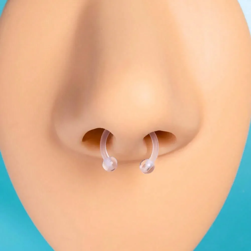 Transparent Nose Stud, Transparent Nose Ring, Transparent Nose Ring For Work, Nose Ring Retainer, Transparent Piercing Retainer