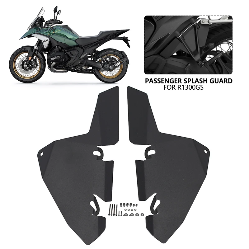 

Motorcycle Rear Seat Foot Pedal Mudguard Fender Recess Cover Passenger Splash Guard For BMW R1300GS R1300 GS ADV 2023 2024