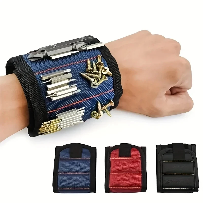 Promotion: Adjustable Magnetic Wrist Strap Heavy-Duty Magnet Holder for Screws Nails Small Metal Tools