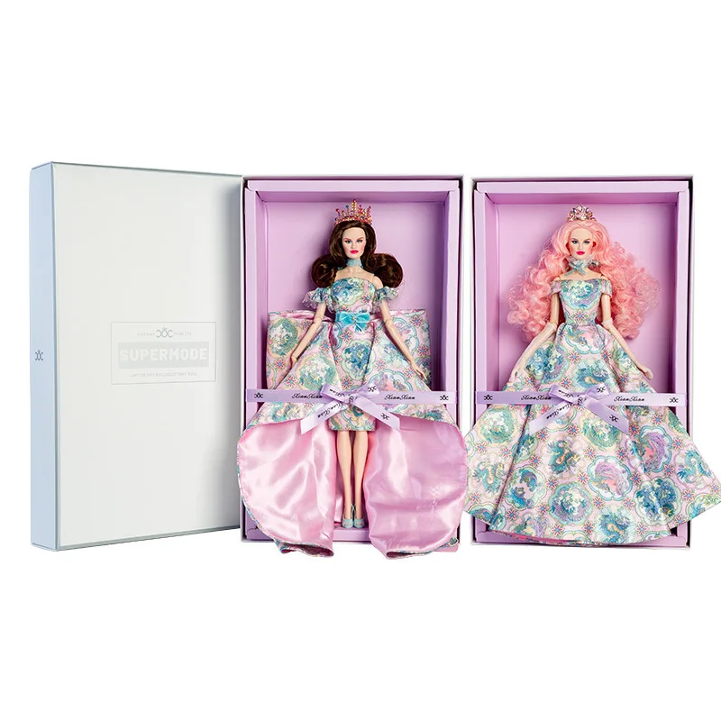 

32cm Supermodel Doll With Clothes With Doll Holder Suit Fashion Chinese Style Elements Princess Dress Up DIY Toy Collector Gifts