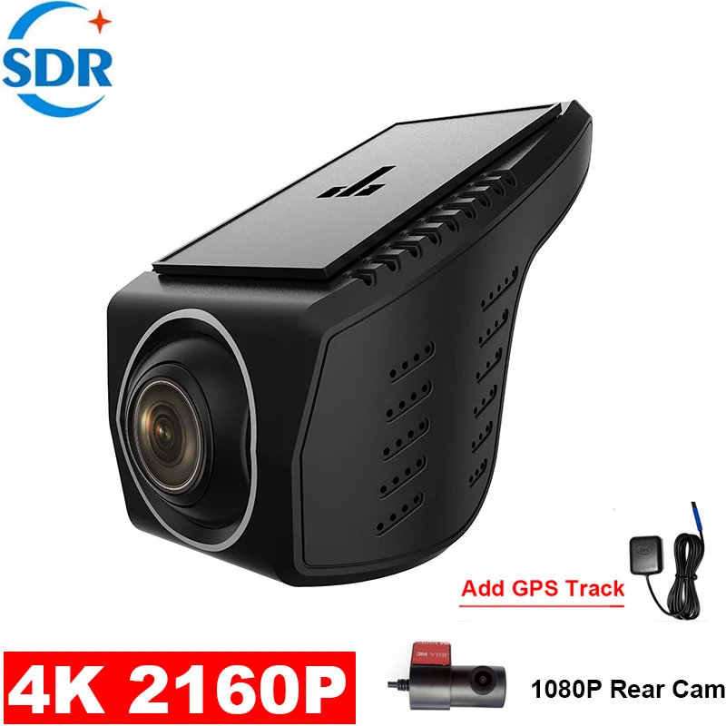4K Ultra HD Front And 1K Rear Camera Universal Mini Dashcam WiFi Car Driving Recorder For Toyota&BMW With APP & GPS trajectory