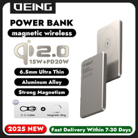 Qi2 Magnetic Wireless Power Bank 10000mAh 20W Fast Charger For iPhone Xiaomi Huawei Samsung Powerbank External Auxiliary Battery