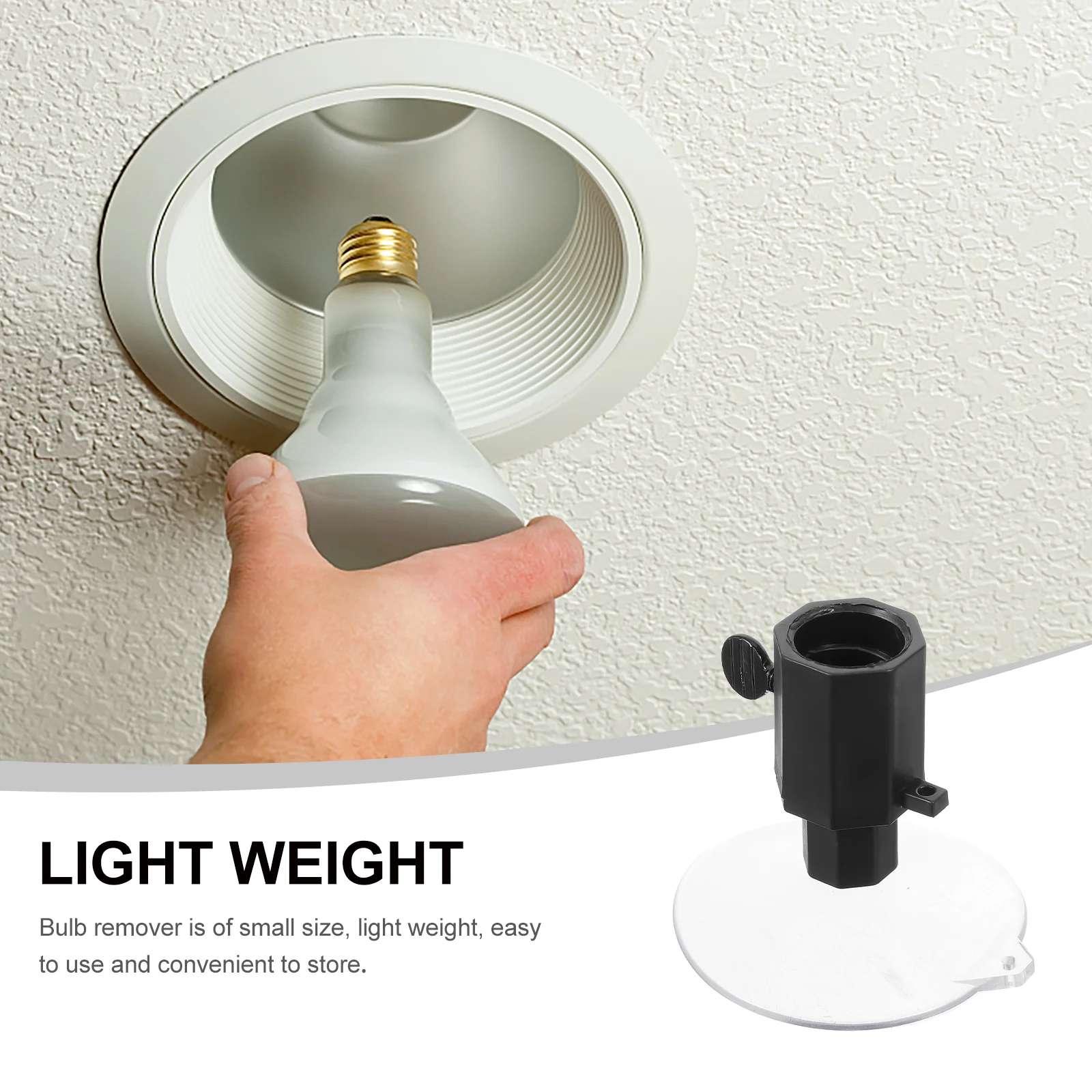 Cambiatore di lampadine a LED in metallo ad alto portata per soffitti alti Facile da usare Leggero Pratico Superfici pulite
