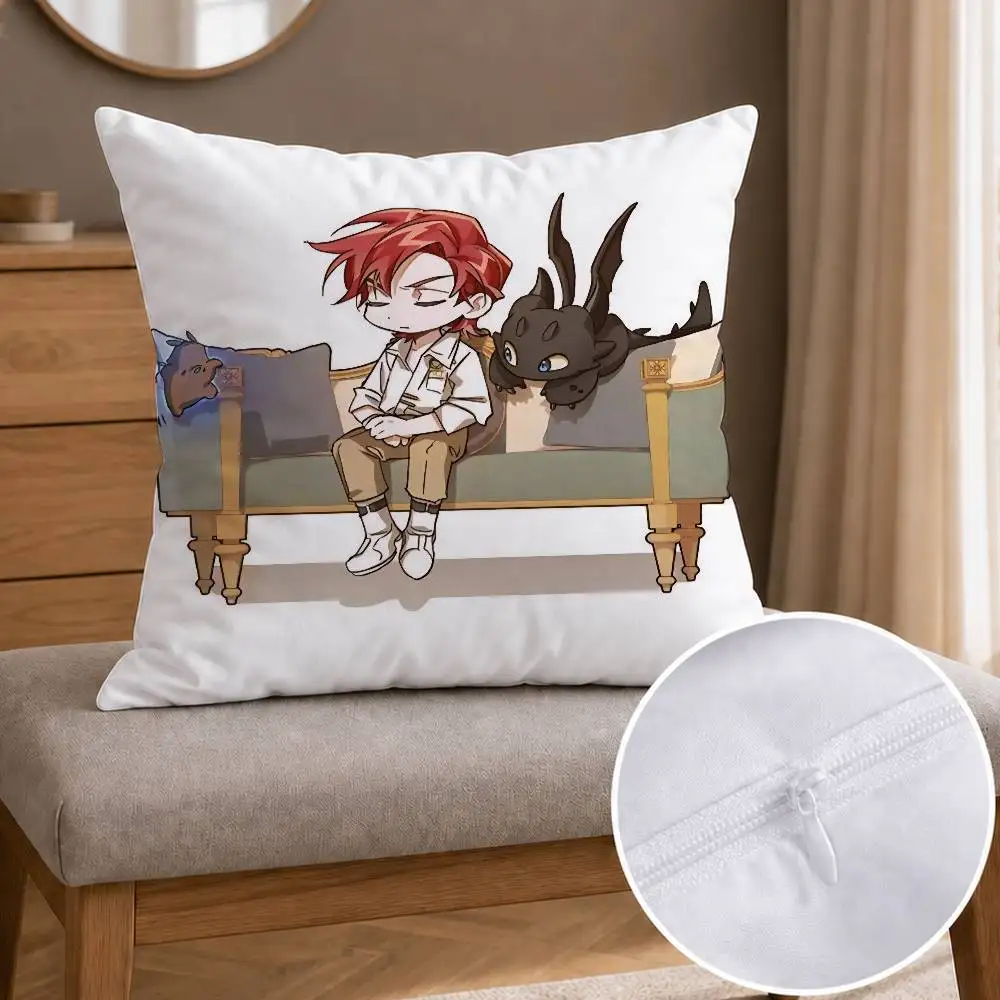 L-Lout of C-Comics Counts Family  Double-sided Printed Square Decorative Cushion Cover for Sofa Living Room Home Decor