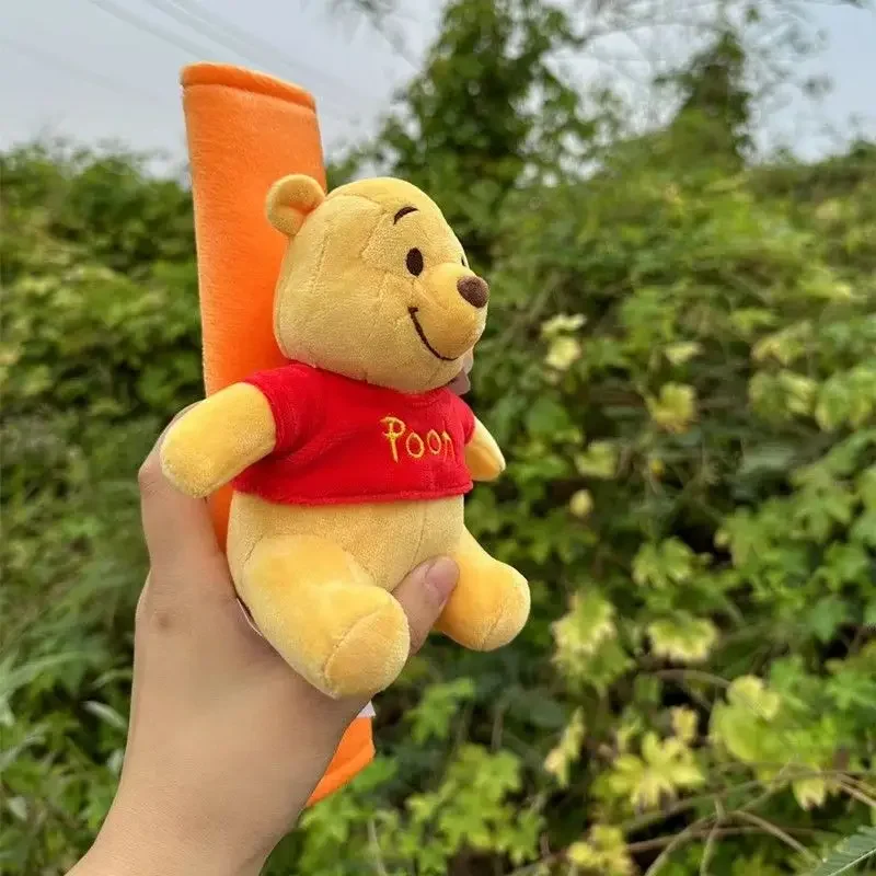 Pooh Bear men and women new car sweet cute creative personality cartoon plush doll seat belt shoulder protector holiday gift