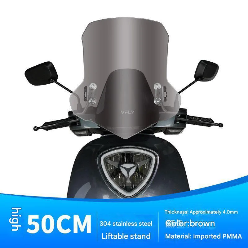 For Yadea VFLY G special windscreen and windshield frame modification accessories, Enhanced Wind Protection, Easy Install.