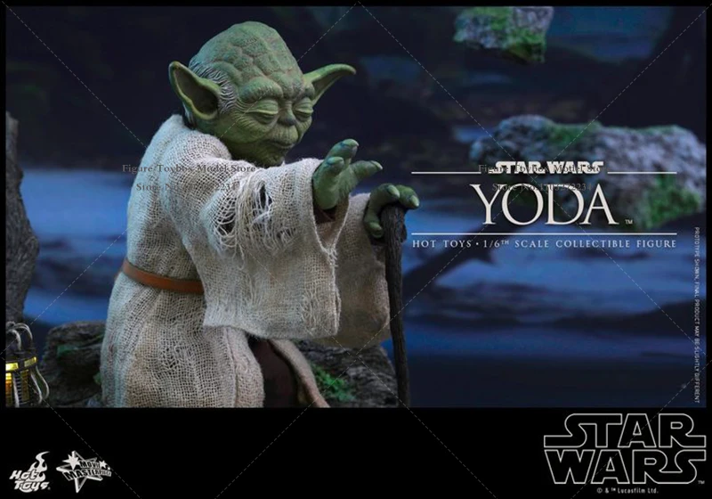 HT HotToys 1/6 MMS369 Yoda Master Display colección de figuras de acción Star Wars Fans de películas mejores regalos 12 "modelo de soldado ornamento