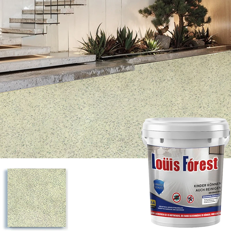 500ML High-Gloss Marble Effect Epoxy Floor Coating Waterproof Stain Resistant Abrasion Resistant SelfFlowing Epoxy Color Sand image 3