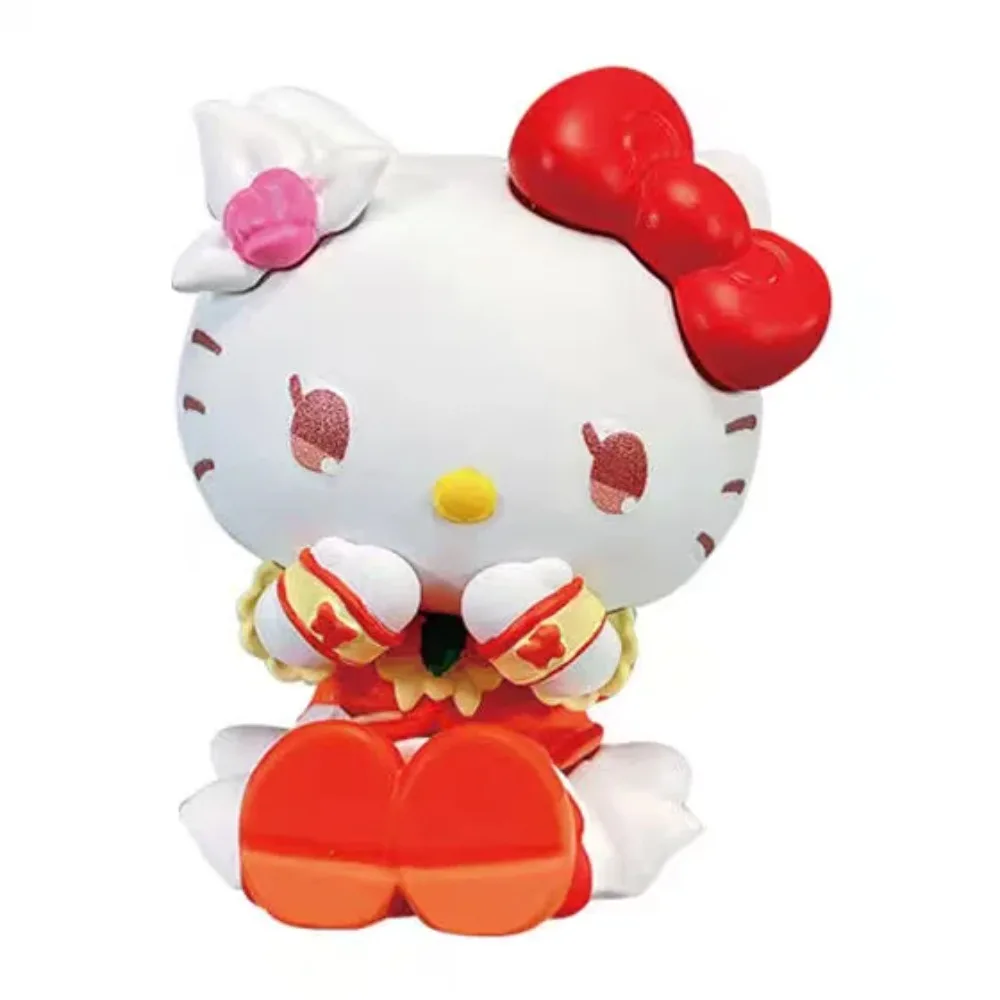 Bandai Pretty Cure Sanrio Collaboration Style Action Figures Model Gashapon Doll Collect Ornaments Official Genuine
