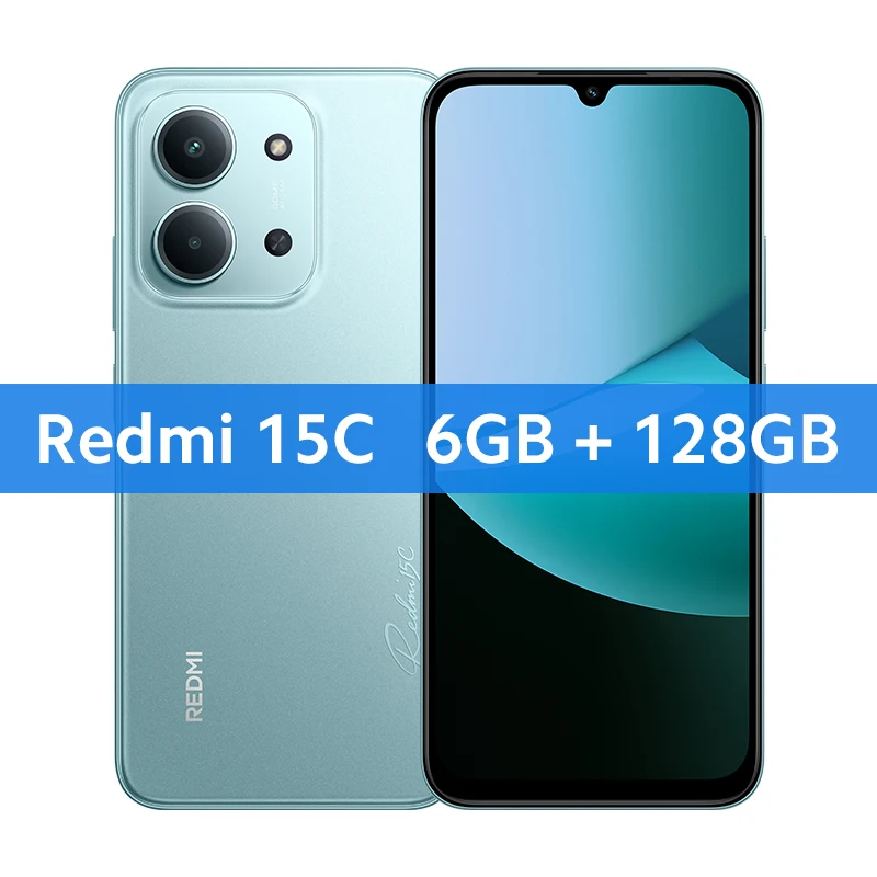 Xiaomi Redmi 15C Global Version Smartphone 50MP main camera 120Hz 6.9" Dot Drop display 33W charging MediaTek Helio G81-Ultra