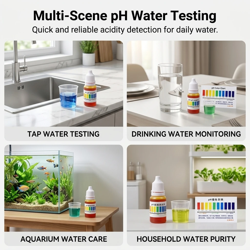 Professional pH Test Strips High Accuracy for Aquarium Fish Tank Water Quality Testing Kit with Color Chart and Cup