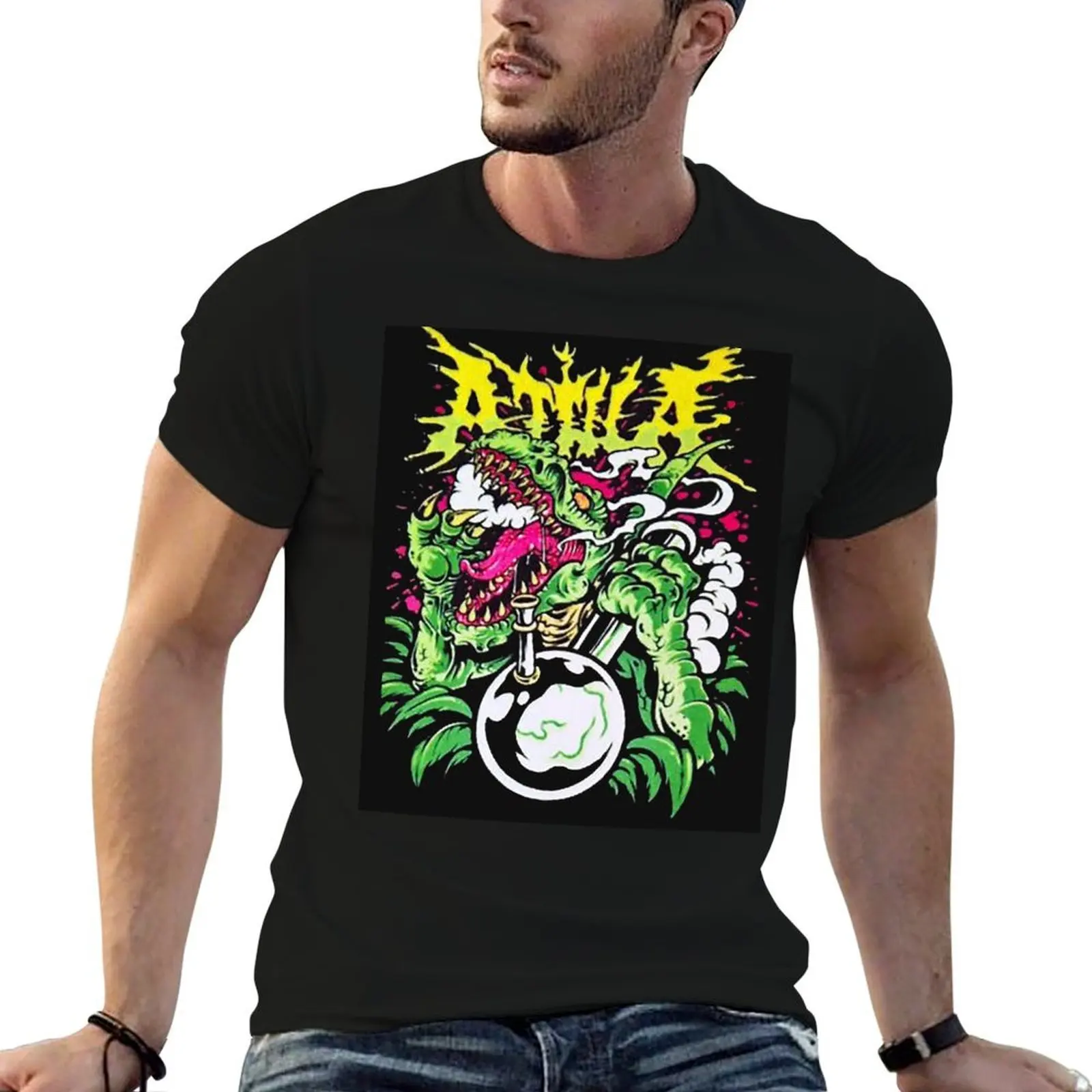 

Best attila design art - logo T-Shirt printed t shirts for man cotton t shirts high quality t shirt man casual T-Shirt