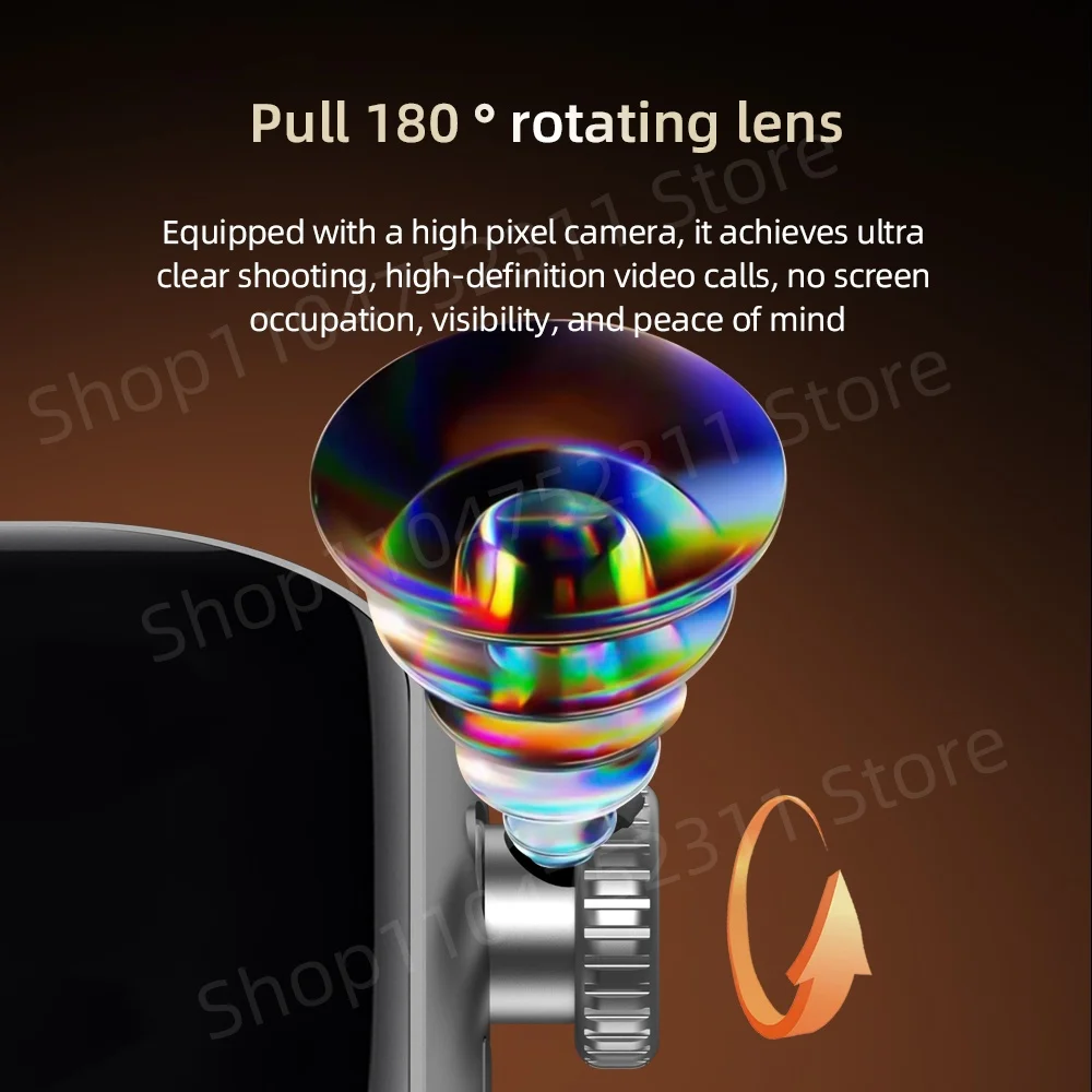 ساعة ذكية VP29 أصلية سلسلة VP 2.29 بوصة أندرويد 5G ساعة ذكية مع كاميرا دوارة نظام تحديد المواقع واتساب Tiktok App Store Wifi Connect