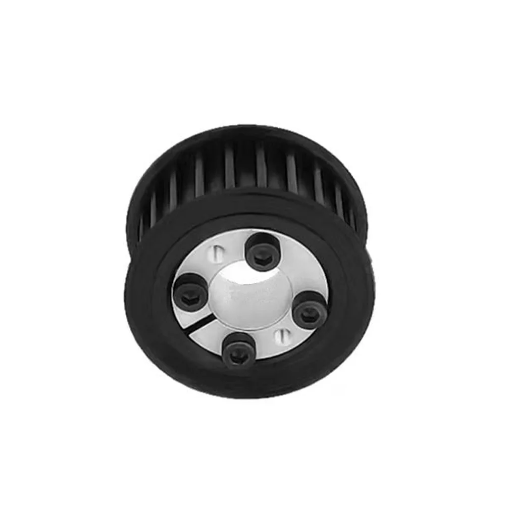 HTD 8M 24T/25T/26T/28T/30Teeth Timing Pulley Keyless Bushing Bore 8-32 mm 8M Synchronous Wheel For Belt Width 25/30mm