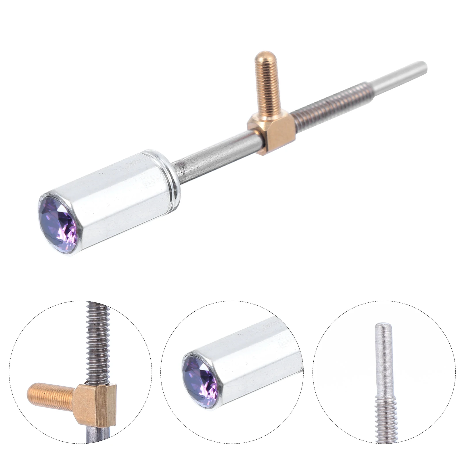 

Violin Bow Screws Accessory Musical Instrument Replacement Lavender Copper Stringed Instruments