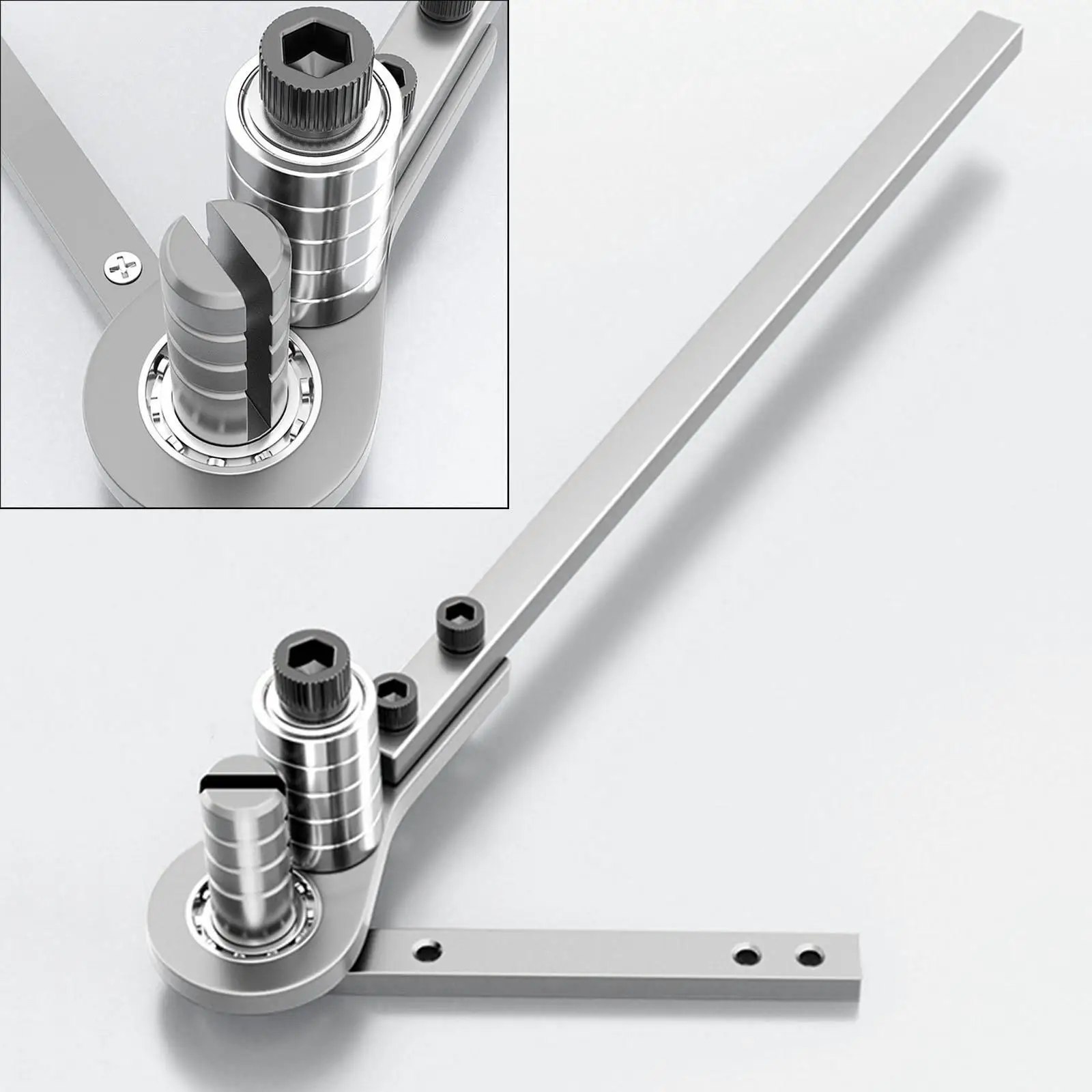 

Manual Metal Bending Machine Tube Bending Tool Sturdy Professional Multifunction Angle Bender Steel Bar Bender for Copper Bar