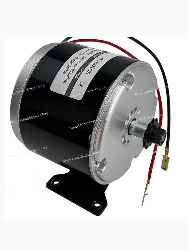 24V 350W DC Brushed Motor: High Torque Permanent Magnet, 2750-3000RPM, Gear Drive for E-bike/Scooter
