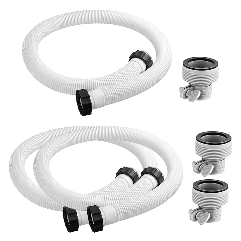 

1.5in Diameter Pool Pump Hose with Hose Adapters Replacement Hose Interconnecting Hose for Intex Filter Pumps Saltwater Systems