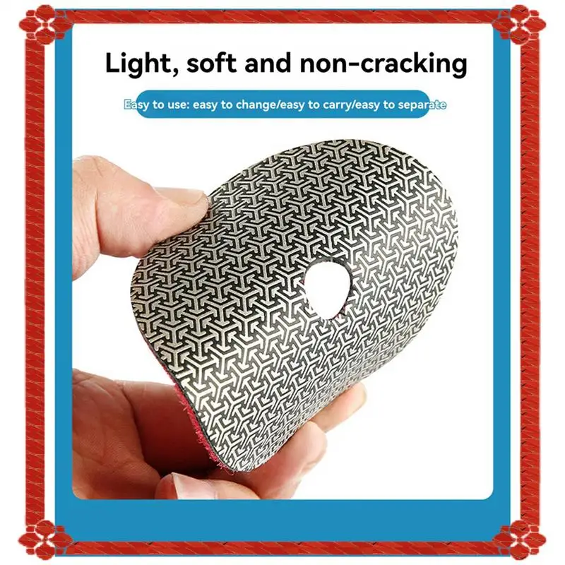 24-Hour Delivery 2 Piece 2Inch/50Mm Electroplated Diamond Polishing Pad Tile Glass Metal Wood Grinding Deburring Disc P60