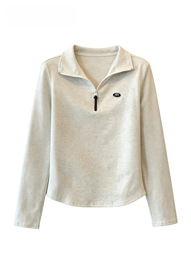 plus Size Women's Long Sleeve T-Shirt Shoulder Width Regular Fit Casual Style for Autumn Fashion plus Size Sister New Slimmin...