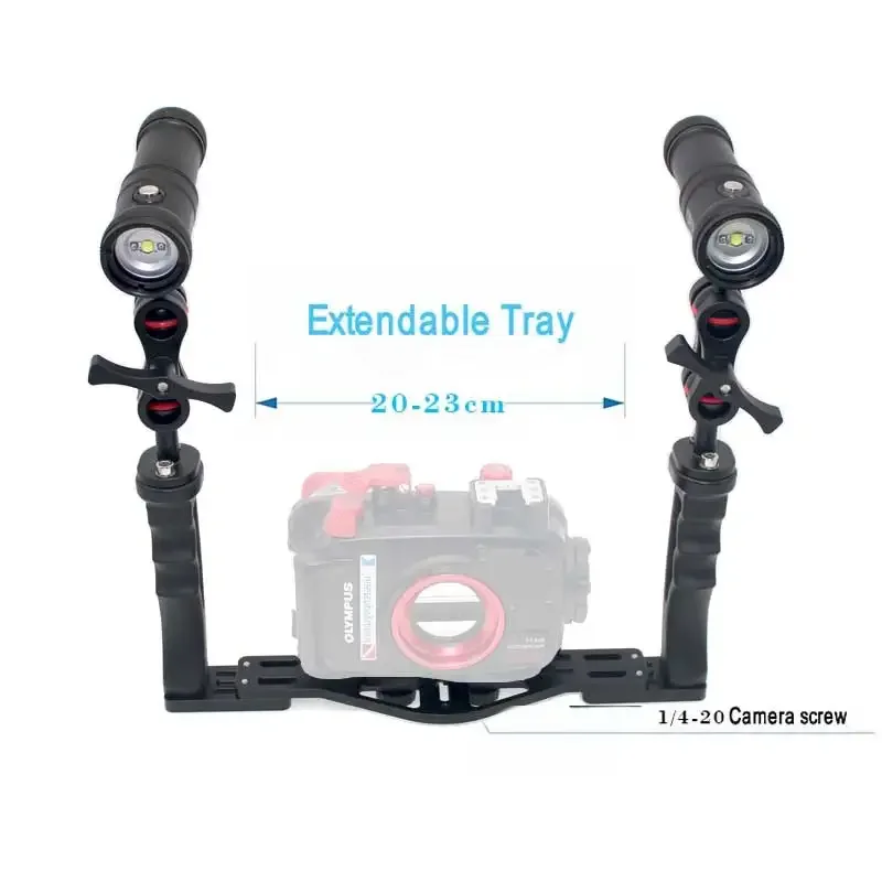 Nitescuba Diving Photography Set Suitable Tray Combo Kit 2000lume Video Light Olympus Tg6 Gopro Hero Camera Housing Underwater image 3