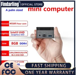 ZX01 Intel N5105 2.9GHZ  Windows 11 Mini PC,LPDDR4 8GB 128GB/256GB/512GB SSD,1000M 5G Wifi BT4.2 TF Card Slot Desktop Computers