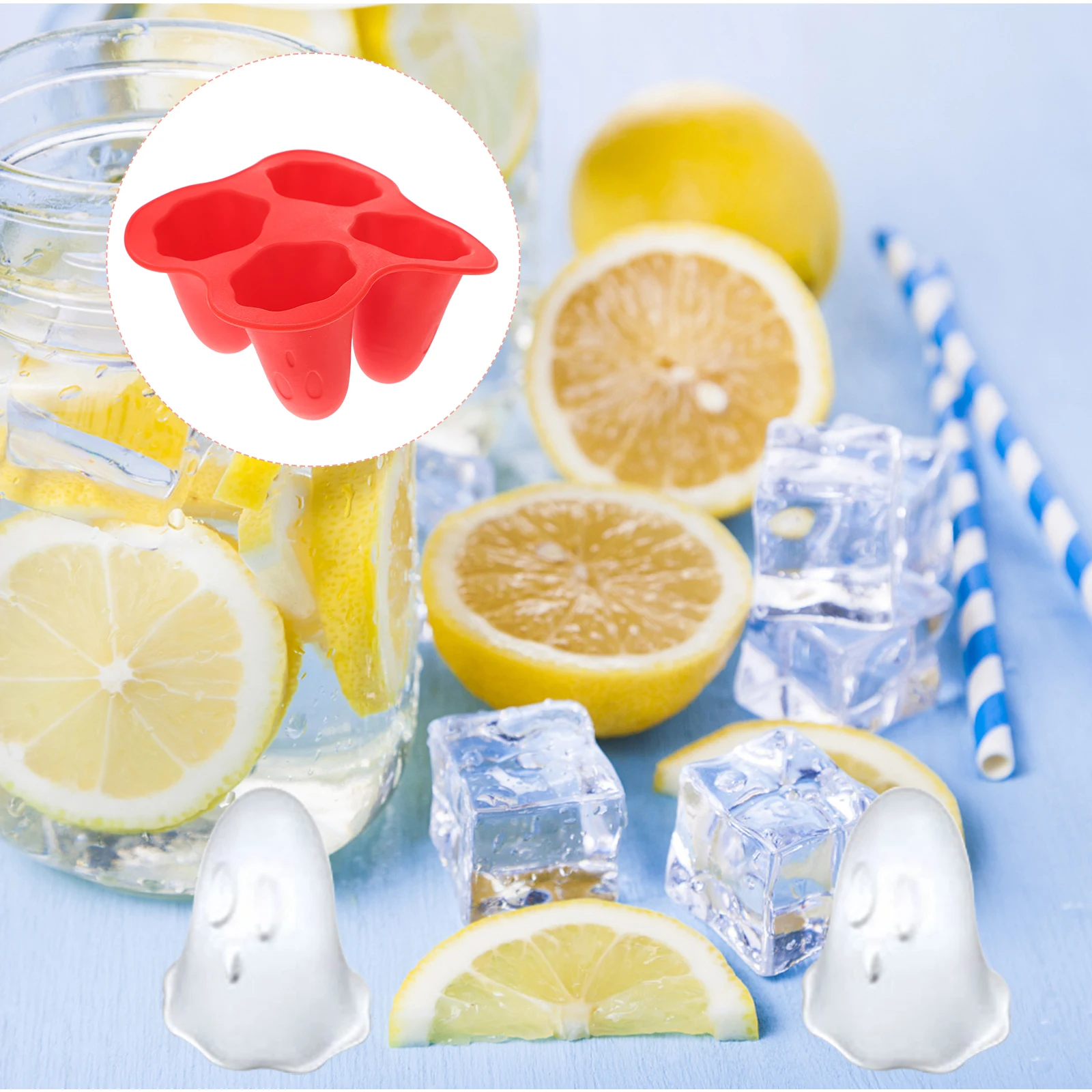 

Красный лоток для кубиков льда, стеклянная форма для виски, решетка для стрельбы льда, морозильная камера, безопасный охладитель для коктейлей, красная стеклянная форма