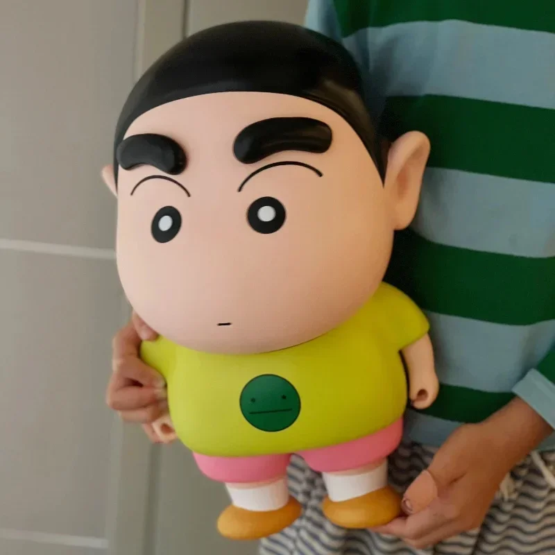 36cm Chubby Crayon Shin-chan Anime Figure Doll Small Oversized Eyebrows Movability Cute Doll Collect Home Decor Birthday Gift