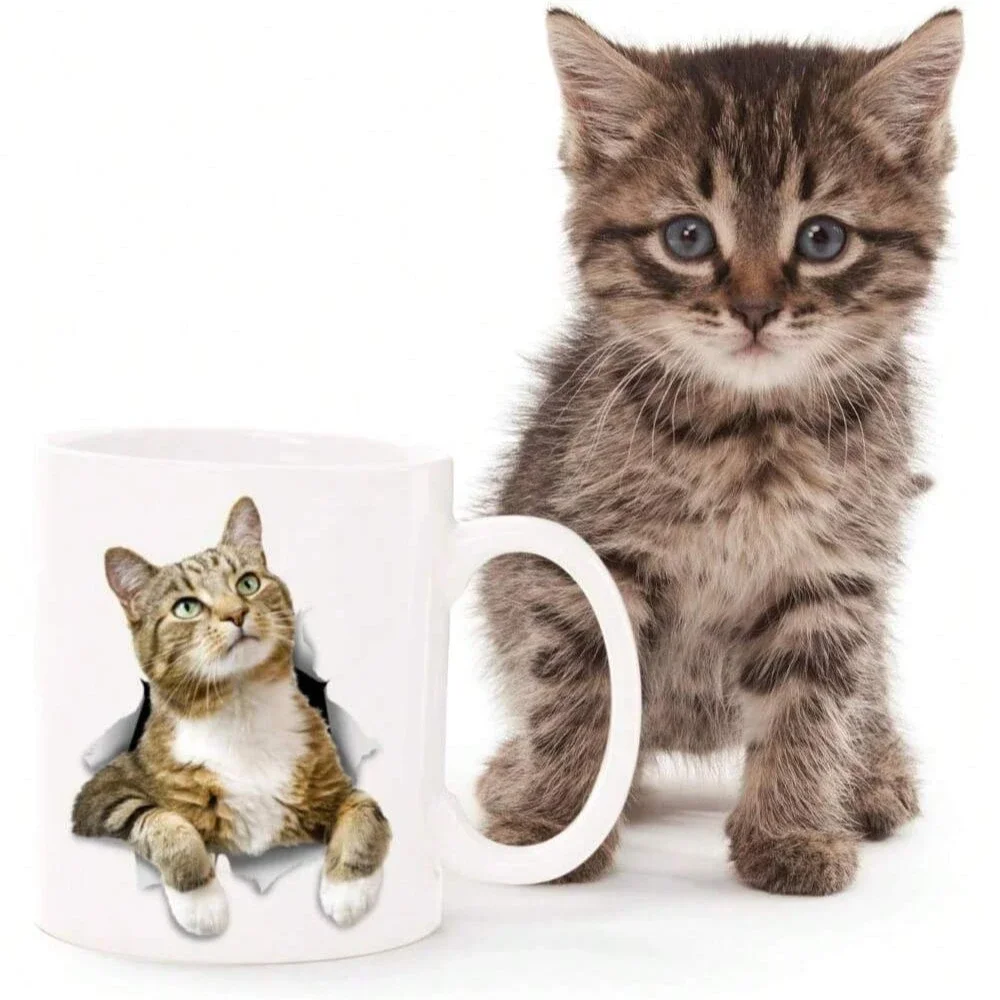 Home Daily White Ceramic Printed Coffee Mug 11 oz Drinking Wate Cup Funny Festival Gift for Friends,Family and Friends Best Gift