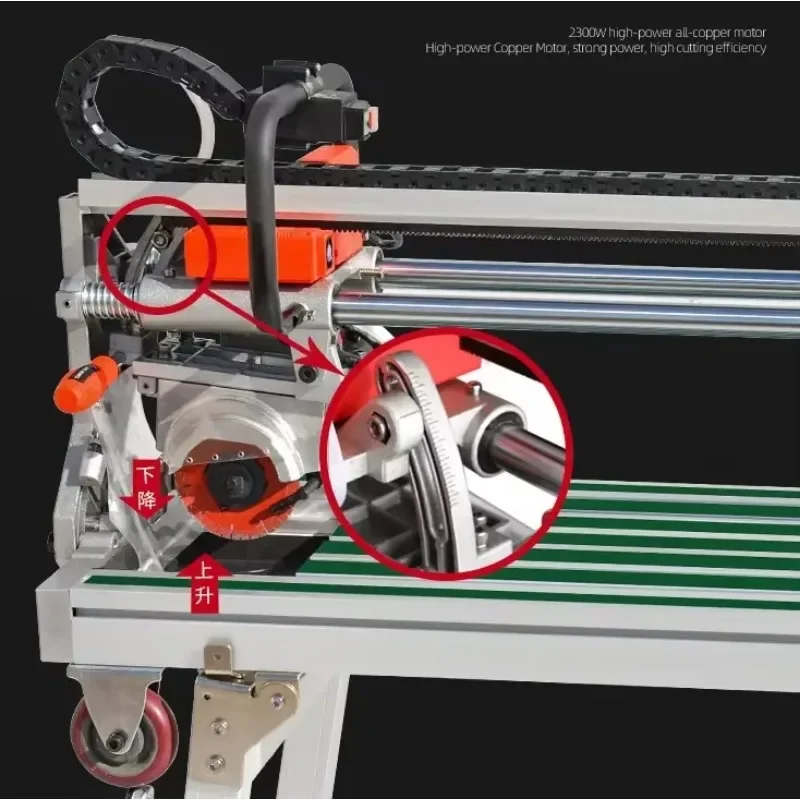 9033-Auto-1200mm Professional Ceramic Tile Cutter Table Saw Marble Cutting Machine 45 Degree Granite Cutting Machine