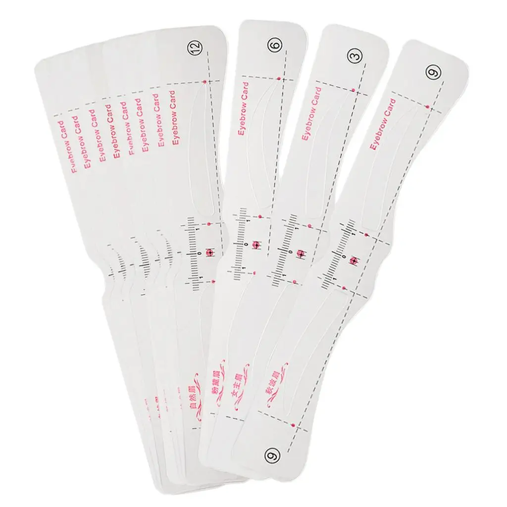 Zestaw szablonów silikonowych do definiowania brwi, narzędzie do samodzielnego modelowania i stylizacji brwi do makijażu.