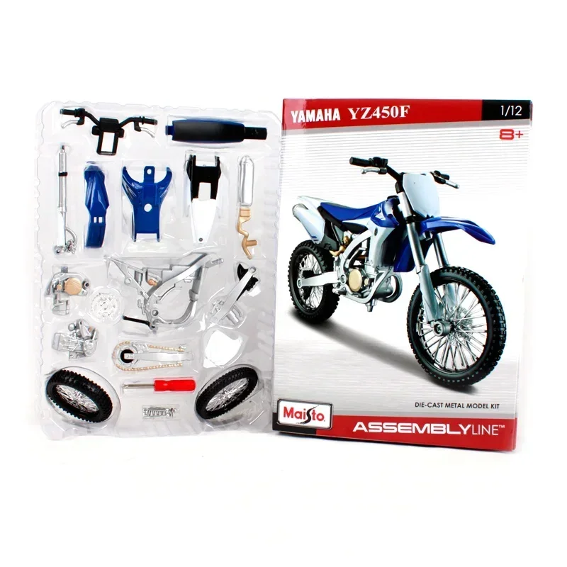 Maisto 1:12 Yamaha YZ450F Assembly Version Alloy Motorcycle Model Diecast Metal Toy Motorcycle Model Collection Childrens Gifts