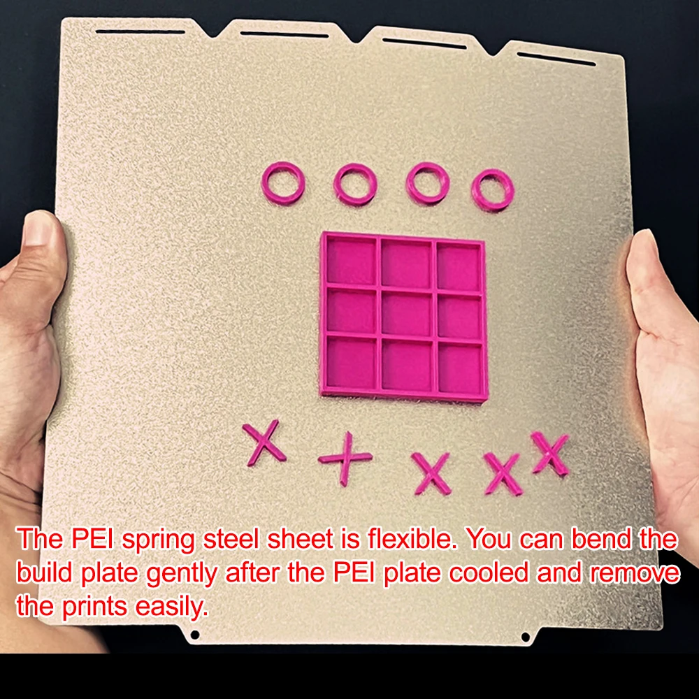 PEI Plate Sheet For Snapmaker U1 Build Plate Double Sided Spring Steel Sheet PEI Powder Coated Sheet 0.5mm Thickness Plate