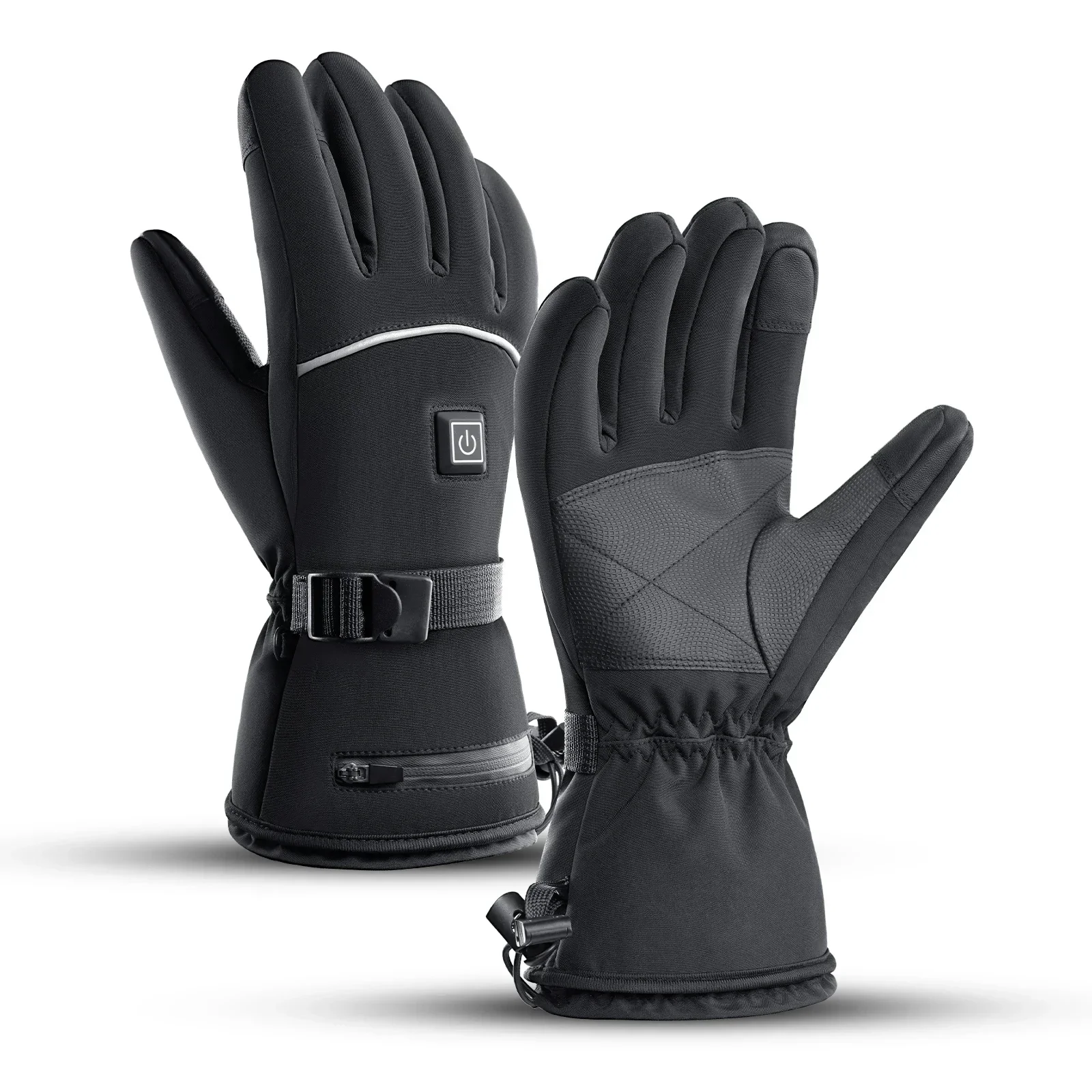 

Electric Heated Gloves Motorcycle Winter Moto Heated Gloves Warm Waterproof Rechargeable Heating Thermal Gloves For Snowmobile