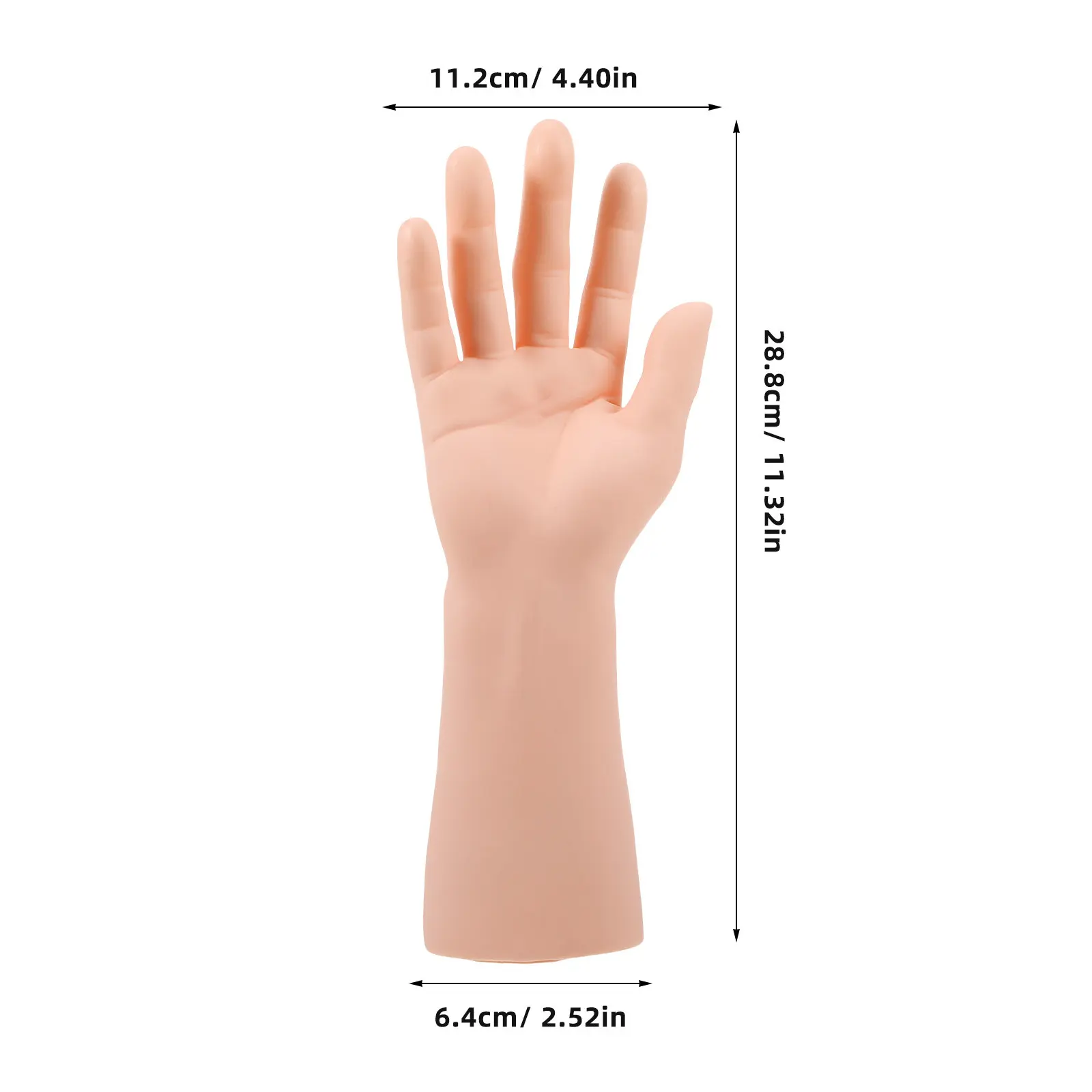 Realistic Male Hand Mannequin Display Stand – Lightweight Portable Jewelry, Ring & Watch Holder