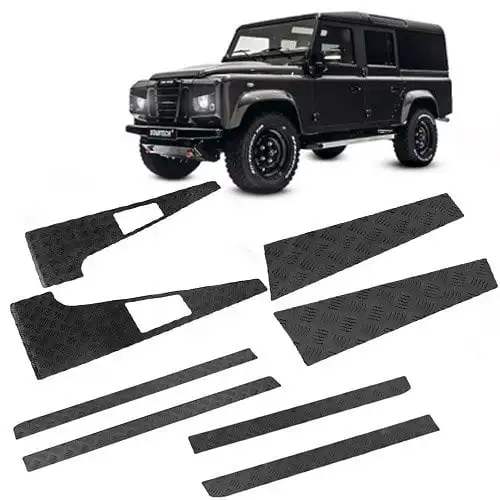 Super Kit Protection Land Rover Defender Full Black Aluminum 110