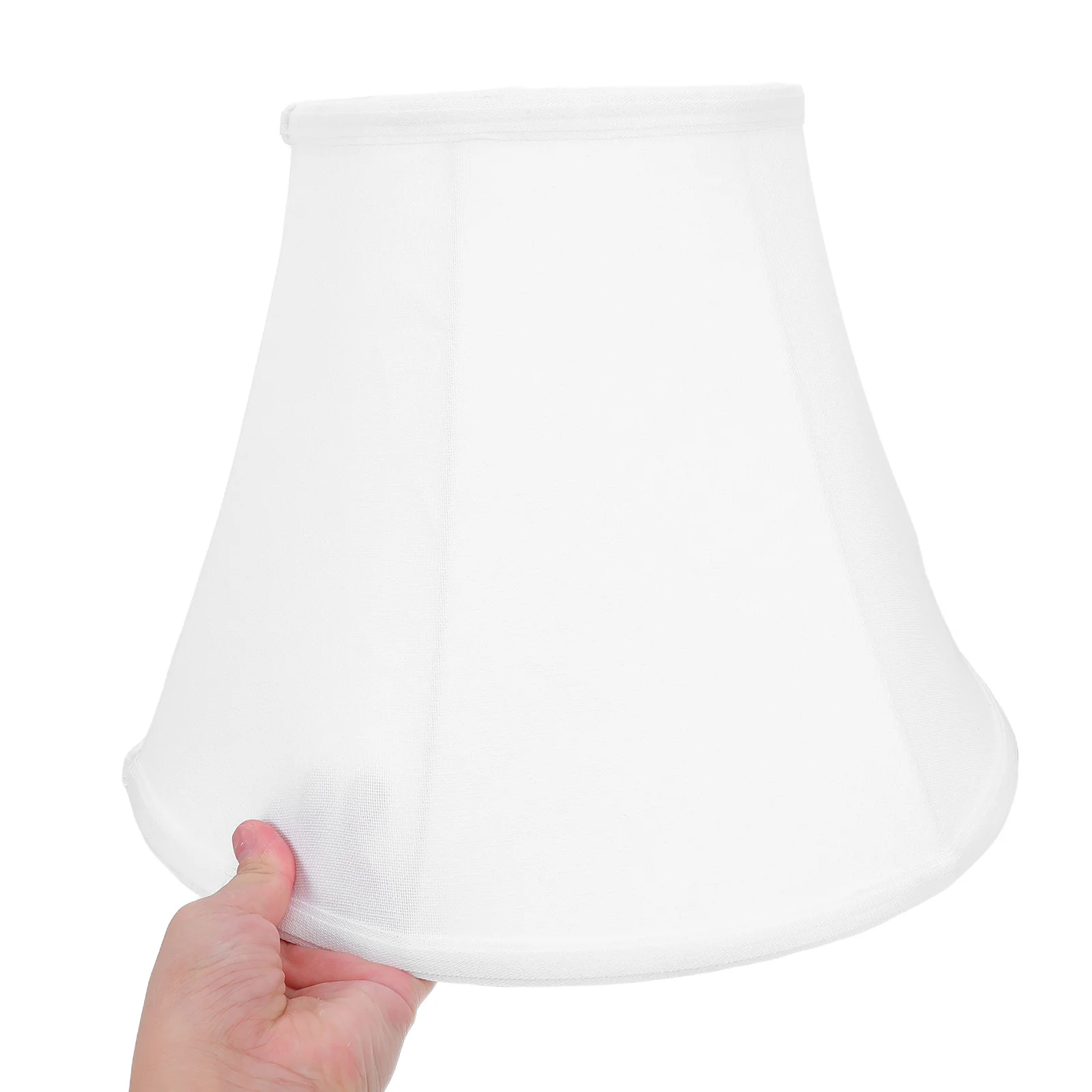 

American Foldable Lamp Shade 13X9X7 Inch Natural Linen Bell Design For Table Floor Wall Lights Vintage Fabric Shade