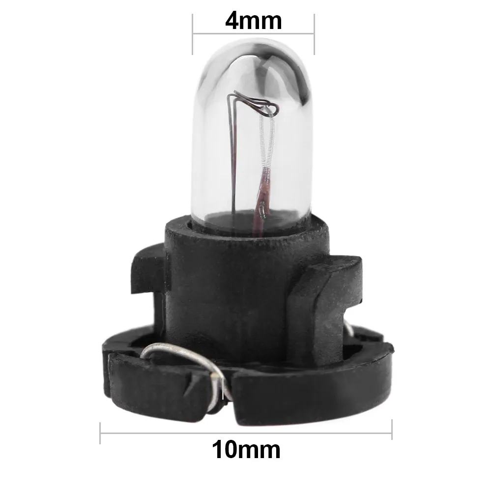 50-5 قطعة مصابيح أداة السيارة العالمي 12 فولت 1.2 واط T4 أضواء السيارة الداخلية لمبة الضوء الأصفر اكسسوارات السيارات استبدال المصابيح #5