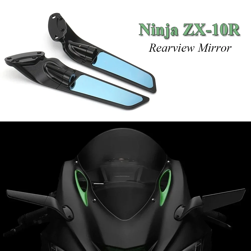 

For Kawasaki Ninja ZX-10R 2021-2024 Motorcycle Rearview Mirrors ZX10-R 2021-2023 ZX 10R SE 2019 2020 Sports Winglets Mirror Kits