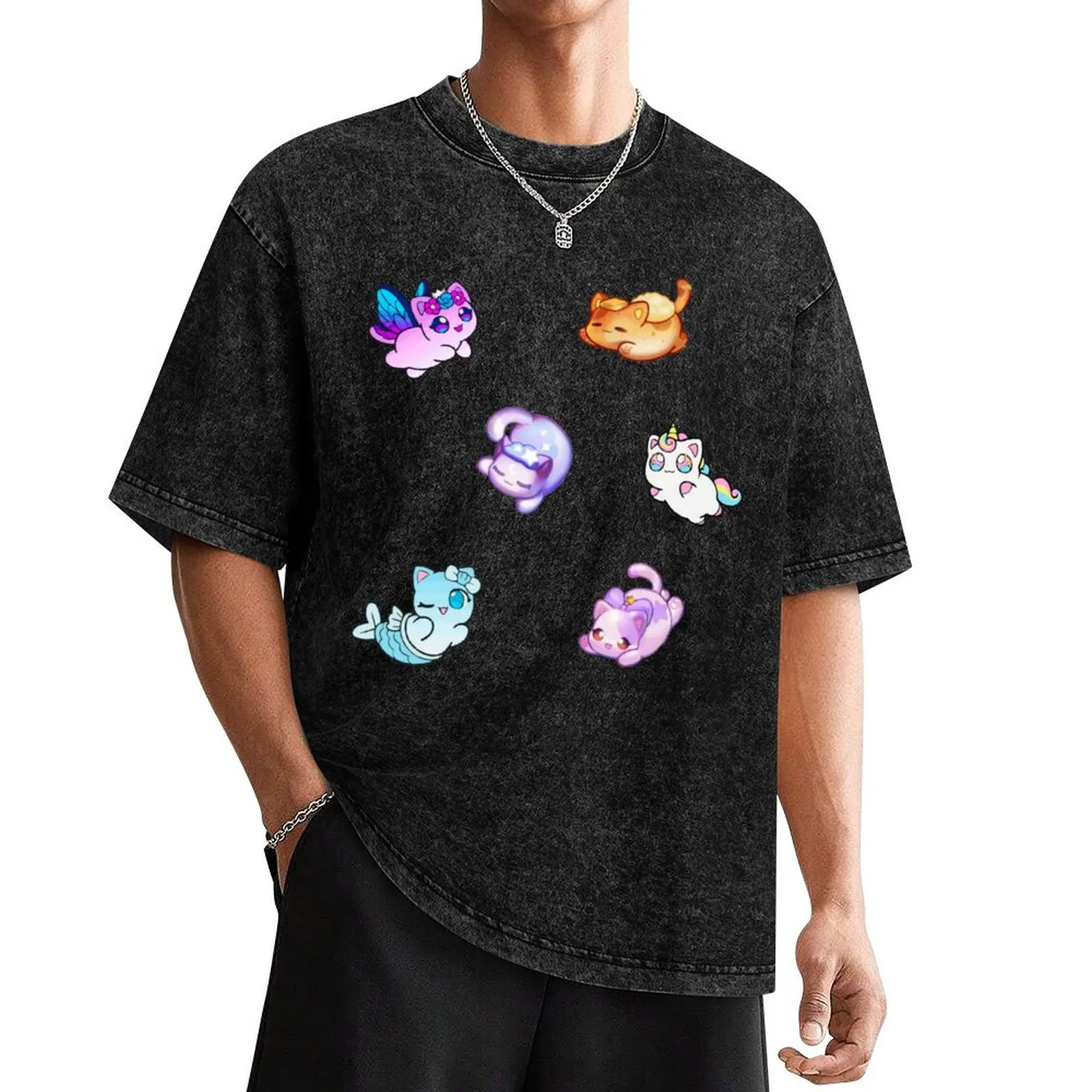 

Meemeows Aphmau cat plush Mega Sticker Pack, Cute Cat Unicorn aphmau plushies T-Shirt shirts graphic tees tee shirts for men