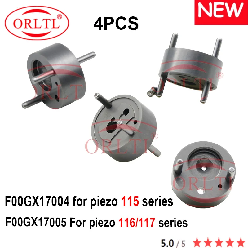 

4PCS F00GX17005 Injection Repair Kits Piezo Valve Set F00GX17004 For Bosch Piezo 0445115 / 116 Series Injectors