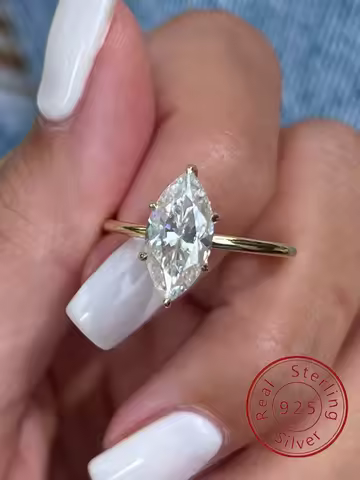 925 Sterling Silver Classic Gorgeous Sparkling Zircon Ring For Women Engagement Wedding Luxury Fashion High Quality Fine Jewelry