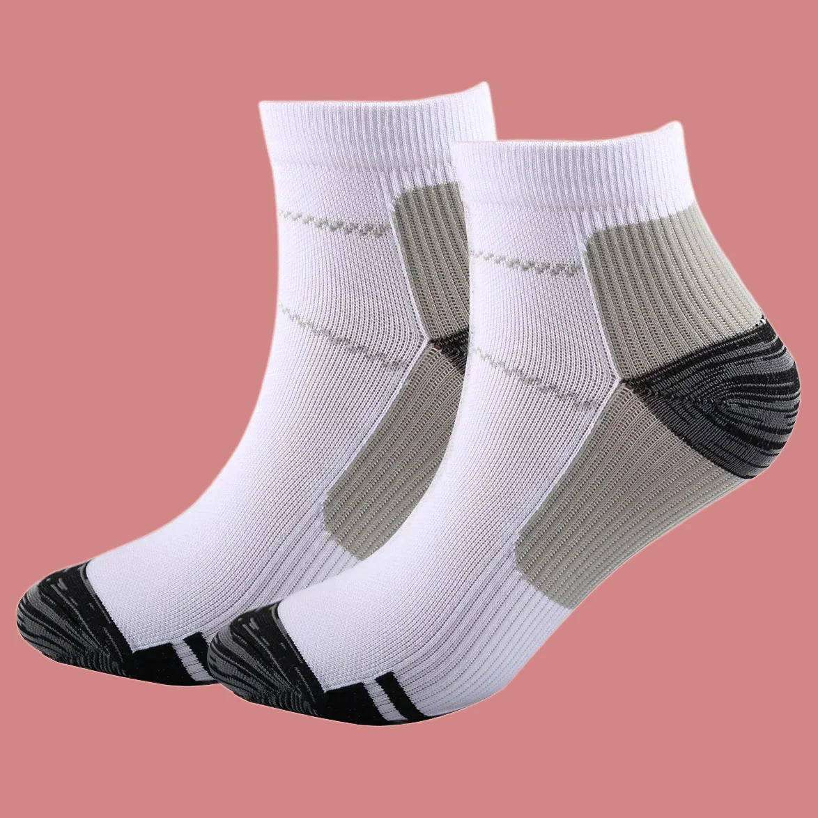 3/6 Pairs Compression Socks Outdoor Sports Trail Running Cycling High Quality Boat Sock Men Fashion Elastic Pressure Women Socks