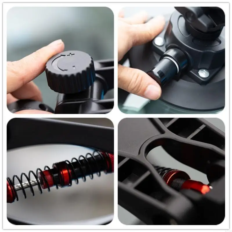

H37B Flexible Shock Absorbing Mount With Suction Cup For Pocket 3 Car Windshield Holder For Smooth Video