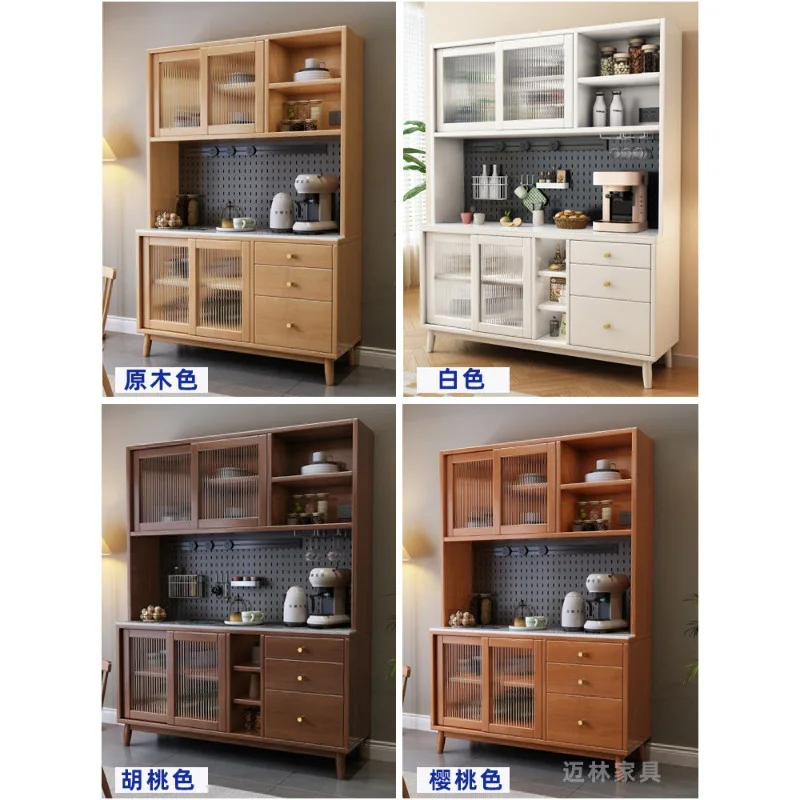 

All solid wood dining side cabinet against the wall Modern home locker